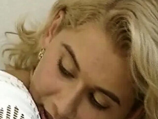 German blonde anal slut gets hardcore fuck in bathroom