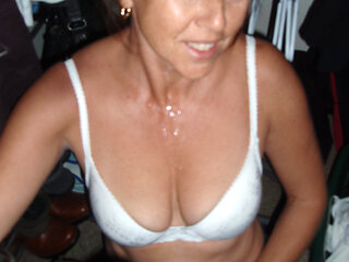 MILF Wife Candi Annie Facialized and Mouth Filled with Cum