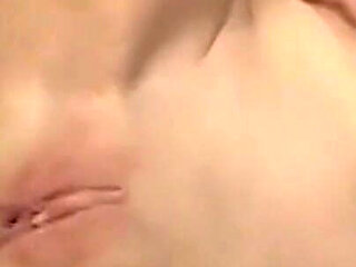 Skinny Brunette Sucks Throbbing Cock and Fingers Dripping Pussy