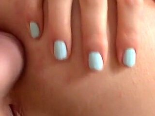 Wild Anal Beads Action with Horny Blonde on the Couch!