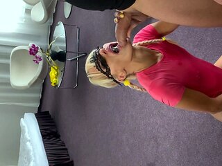 Homemade amateur blonde blowjob