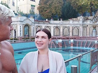 Big-titted Apra Shay devours Porno Dan in a steamy poolside encounter