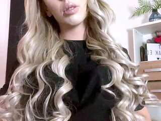 Sexy Blonde Babe With Big Boobs Strips Bra