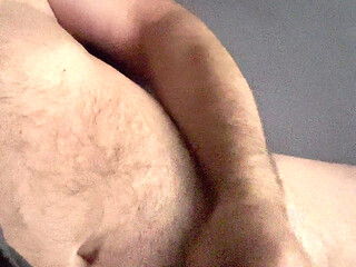 Dad needs to relieve his morning erection.