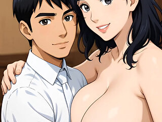 Stepmom Surrenders to Stepson's Hungry Kiss