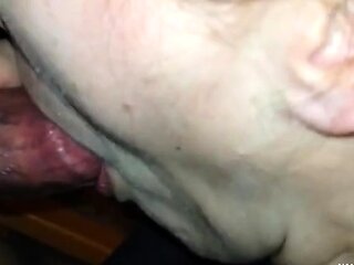 Cum-Hungry Girl Sucks and Swallows