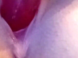 Young Girl with Gorgeous Ass Plays with Dildo