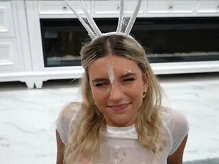 Shy 18 Year Old College Freshman gets Throat Fucked after Party