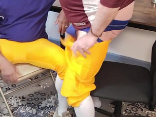 Coach Teaches Player How to Handle Balls