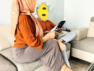 Pregnant Hijab Teacher Fucked by Principal - Creampie Ending Part 2 - Nadalyne Indonesian Homemade