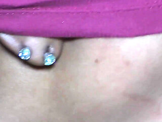 Big White Rod Cums in Black Slut Mouth for Her to Swallow