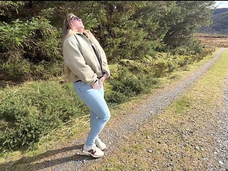 Emergency While Walking on the Public Trail but Had to Wet My Jeans