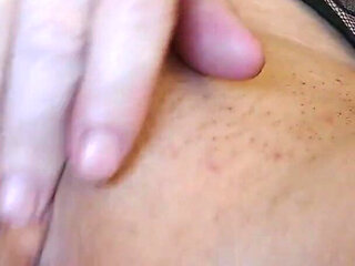 Caught Masturbating Flashing & Laying on My Bed Finger Fucking with Close up POV