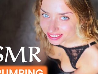 ASMR. A sexy petite blonde Lissa Piccola Mic Pumping Your Cock and Make You Cum