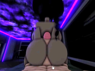 A busty follower asks me to fuck her hard and she made me cum inside in Roblox