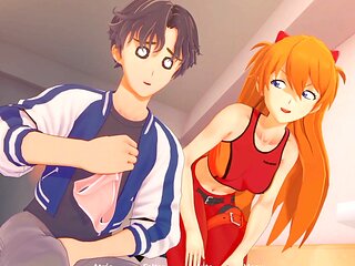 Scented undies of the seductive Asuka in my hentai fantasy