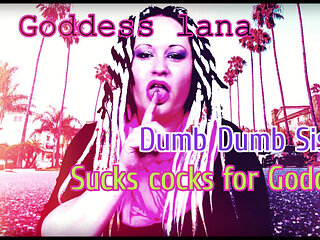 AUDIO ONLY - Dumb dumb sissy sucks cocks for Goddess