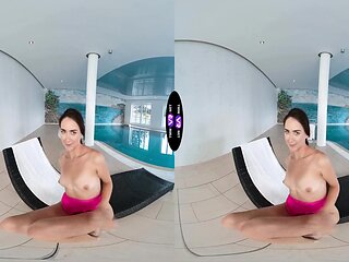 Teases With Naked Spa Striptease - Vixi Rafi