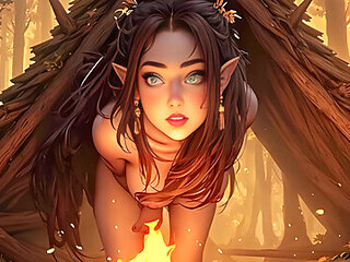 Thessia And The Hunter Asmr Joi Ahegao Face With Car Toon