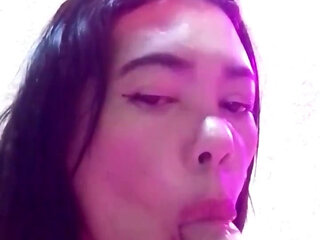 Hot Asia MILF First Dildo Play