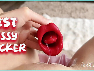 Hot Mary's Horny Teen Pussy Licked by Toy - Wet Cunnilingus Orgasm