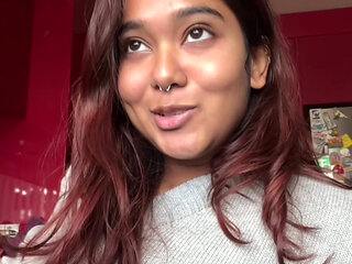 Petite Desi Mia Z does edging challenge and squirts