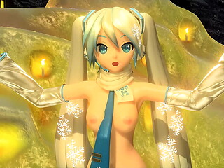 Hatsune Miku Snowman Project diva Nude Mod Full Nude