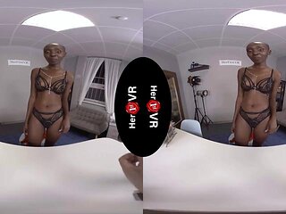 Ebony Babe VR Sex: Solo, Virtual Reality  Vr Porn Porn