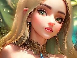 fantasy magic fairy girls in forest (Ai models)