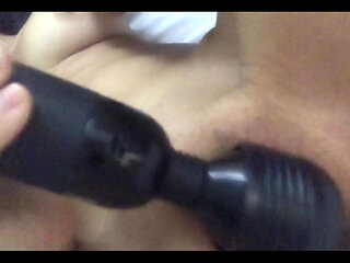 Masturbating with My New Hitachi Toy