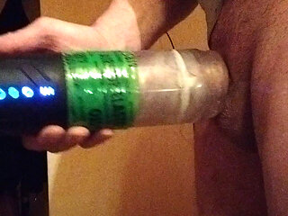 Jerking off with a masturbator