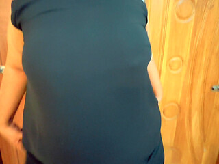 Huge Hanging Fat Boobs & Big Ass Arab Hot Stepaunty Want Fuck From Neighbor When Her Husband Go to Market!
