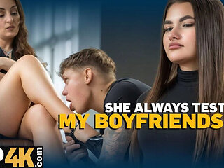 Hot Czech MILF Mommy Tests Young Boy in Bed - Di Devi Dominates Liam Salvatore HD