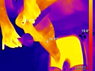 Feet Soles Get Ground, Buffed and Lubed Until Theyre Glossy-Fuckable THERMAL POV (4K Landscape)