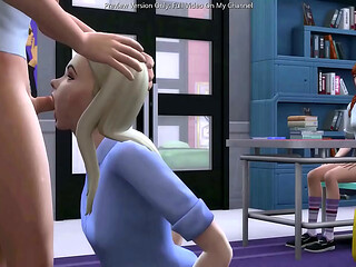 Small Dick Teen Fucks His Hot Sexy Teacher In Front His Classmates - sims 4 - 3D Hentai