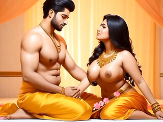 indian Couple gets Horny Watching Porn Together and rough sex