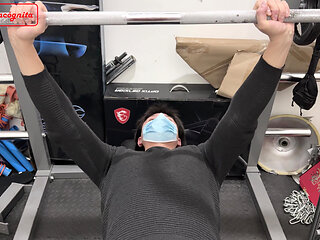 At the gym and my trainer