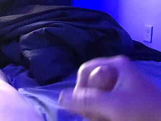 Huge rope of cum nearly hits the ceiling when I busted