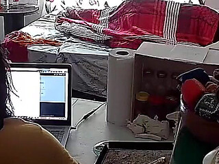 Stepfather on the Stepdaughter While Doing Homeoffice
