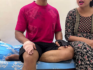 Step Mom Helping Her Injured Step Son to Wash and Seduced Him. Finally End up with Sucks His Cock, Before Getting Fucked Hard