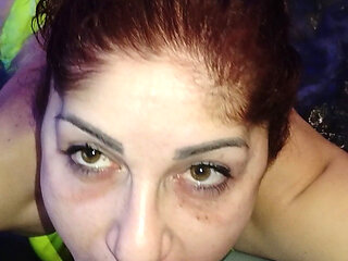 Blowjob in Jacuzzi, Cum on Face and in Mouth