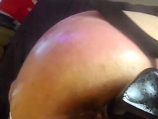 Her Tight Pussy Gushed From Dildo Pounding