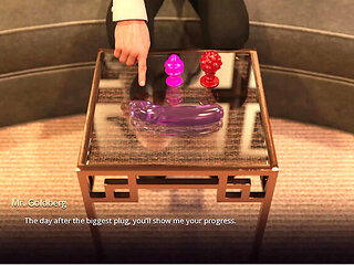 Village Slut Anal Training: Lilly Takes All Size Butplugs in 3D Animation