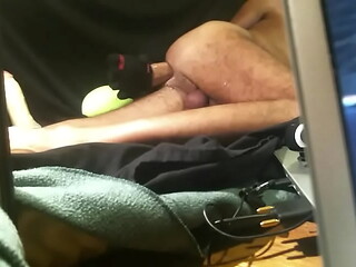 Ft Troff dildo slides in my hole. retro