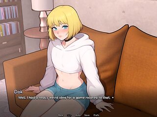 Ash-blonde femboy Misterdoktor takes a small dick deep with a blowjob