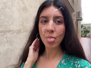 If you lose the game - You will have to walk with cum on your face in public! - Cumwalk