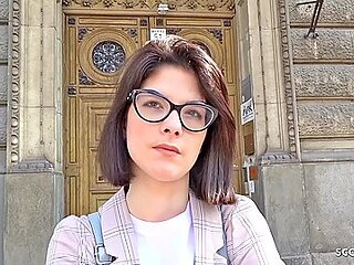 Sara Bell - Cute College Teen 18+ Sara Talk To First Time Anal At Casting