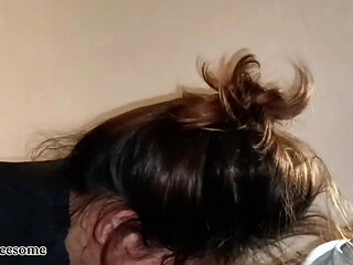 Asian cheating wife Husband filming the wife how damn she good in the blowjob and riding