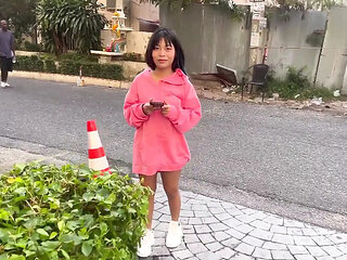 Skinny Asian Teen Gets Creampie by Big Dick - Rough Hardcore Sex