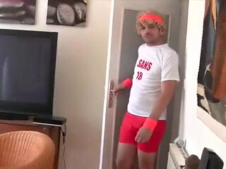 this Is a Total Funny Video, I Shoot with My Friend Leo Senthy Fucked Raw in Jockstrpa by Fred a Top Xxl Dressed in Funny B